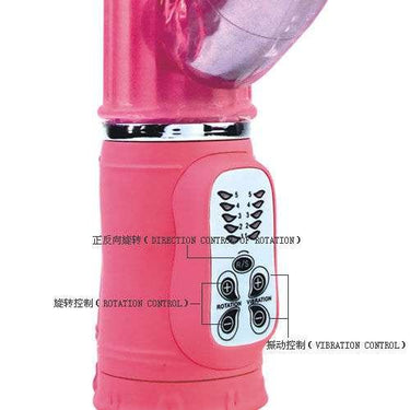 Vibratore Rotante con Coniglio Stimolante Rosa 27 cm 5 Funzioni
